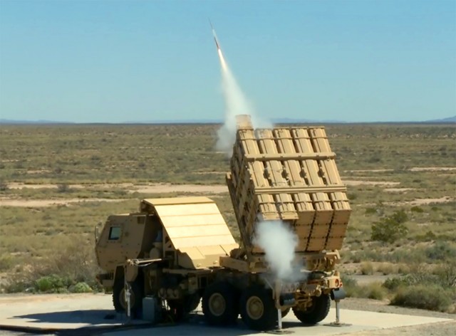 The U.S. Army successfully fired a Miniature Hit-to-Kill (MHTK) missile from its newest launch platform on April 4, 2016.  The missile was successfully fired as part of an Engineering Demonstration of the Indirect Fire Protection Capability Increment 2-Intercept (IFPC Inc 2-I)