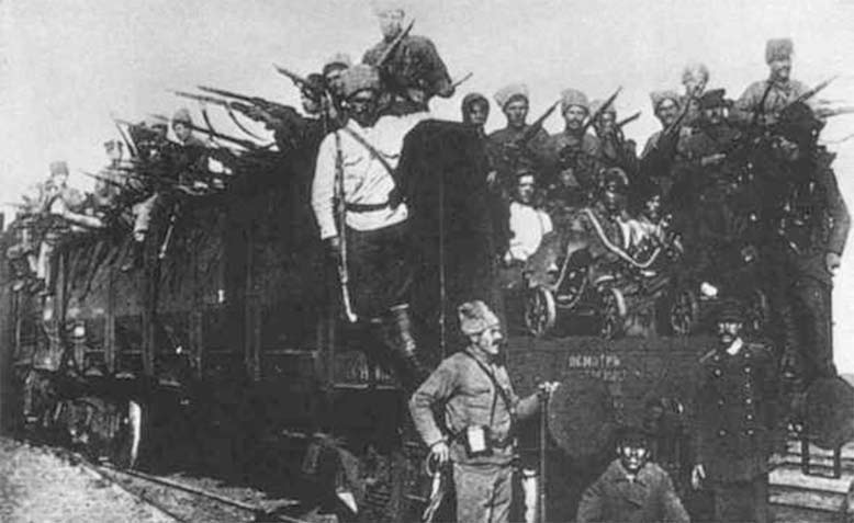 جنود مسلمون ضمن الجيش الأحمر البلشفي