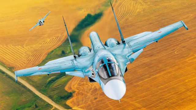 أرسلت روسيا طائرة هجومية من طراز Su-34M / M2 إلى أوكرانيا للاختبار