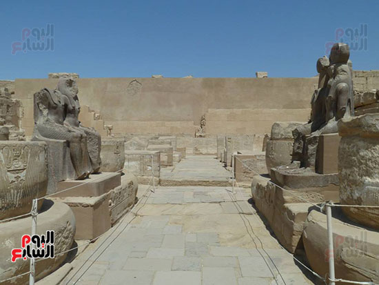 صورح ومداخل معبد هابو غربى محافظة الأقصر