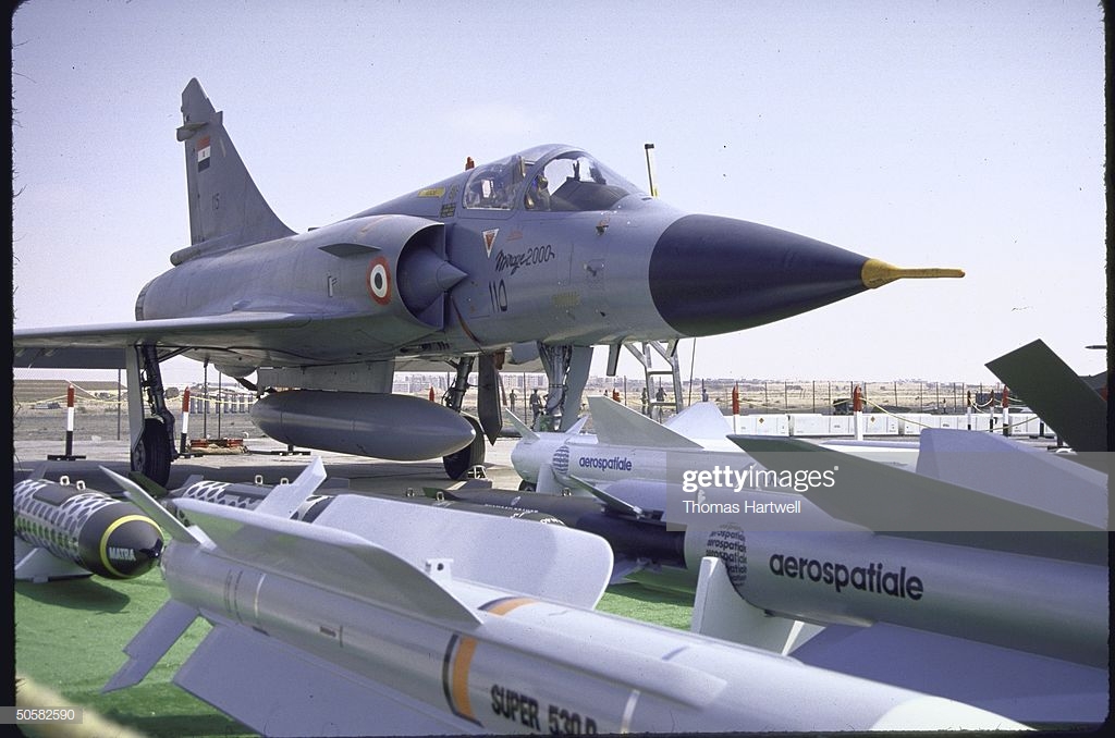 egyptian-mirage-2000-fighter-plane-being-displayed-during-military-picture-id50582590