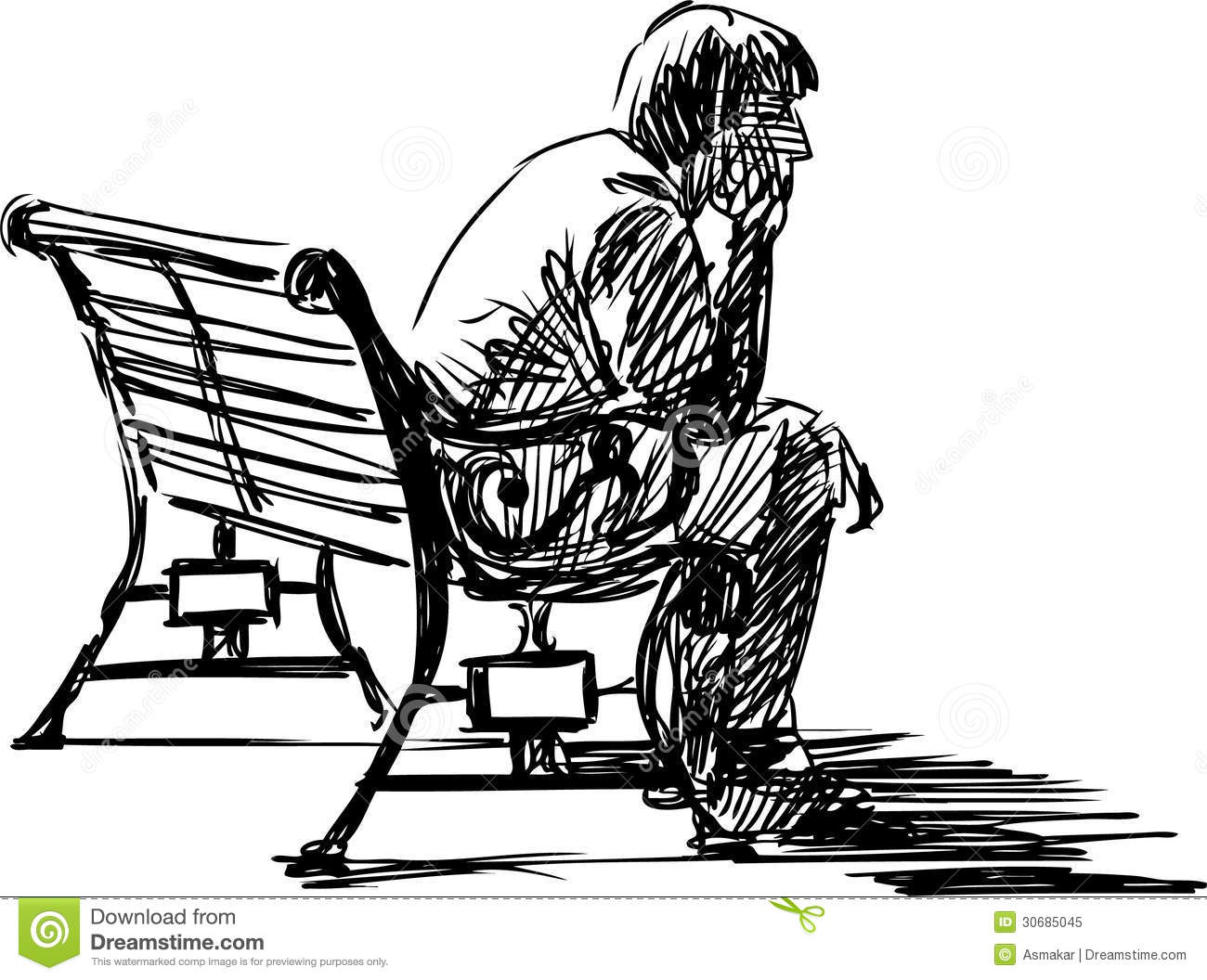 waiting-vector-sketch-young-man-sitting-bench-30685045.jpg