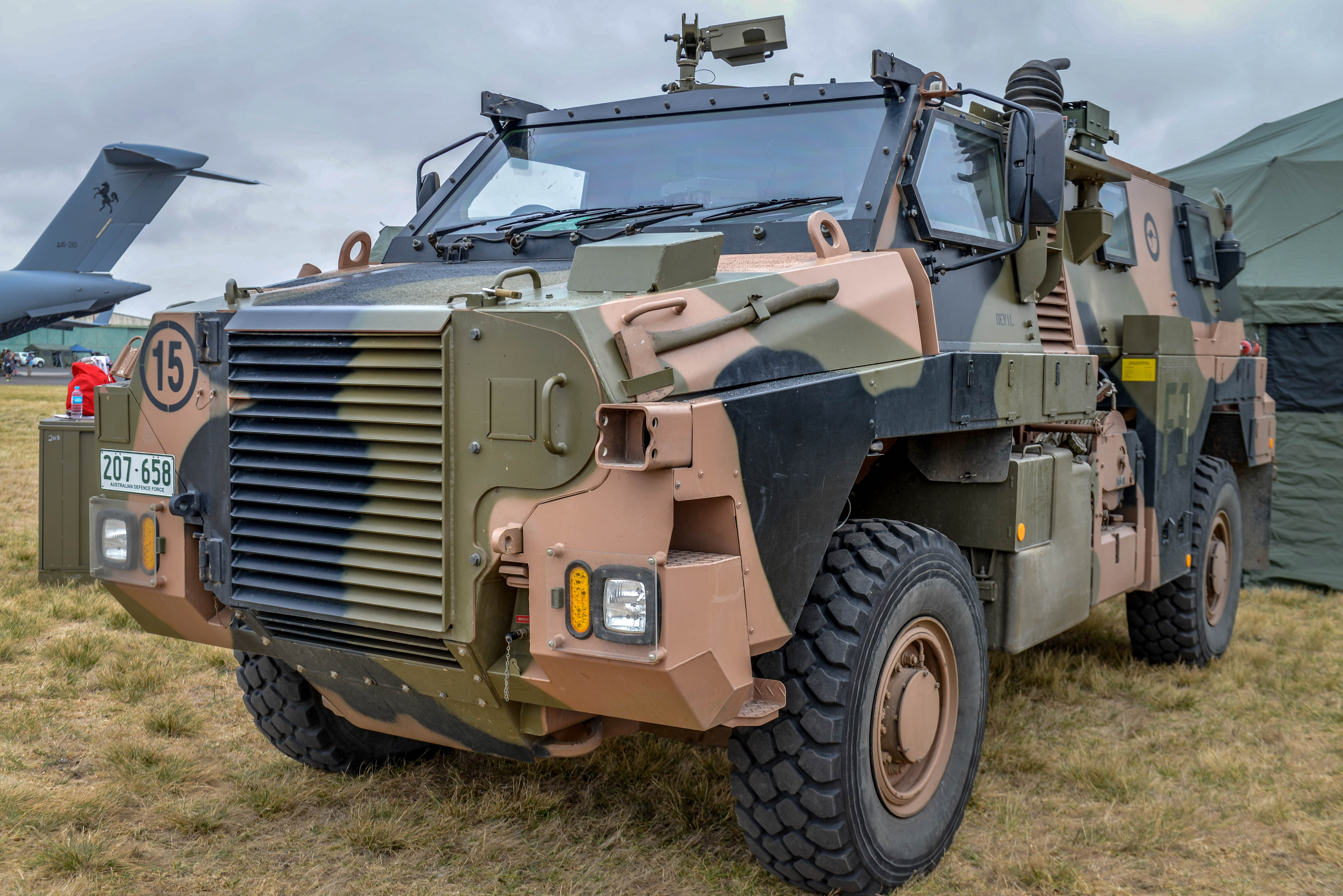 Bushmaster_Protected_Mobility_Vehicle_on_display_at_Centenary_of_Military_Aviation_2014.jpg