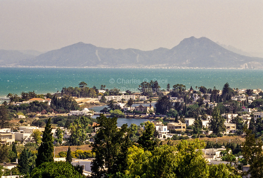 Carthage, Tunisia. Punic Ports, now resembling small lakes bordered by  luxurious homes | Cecil Images