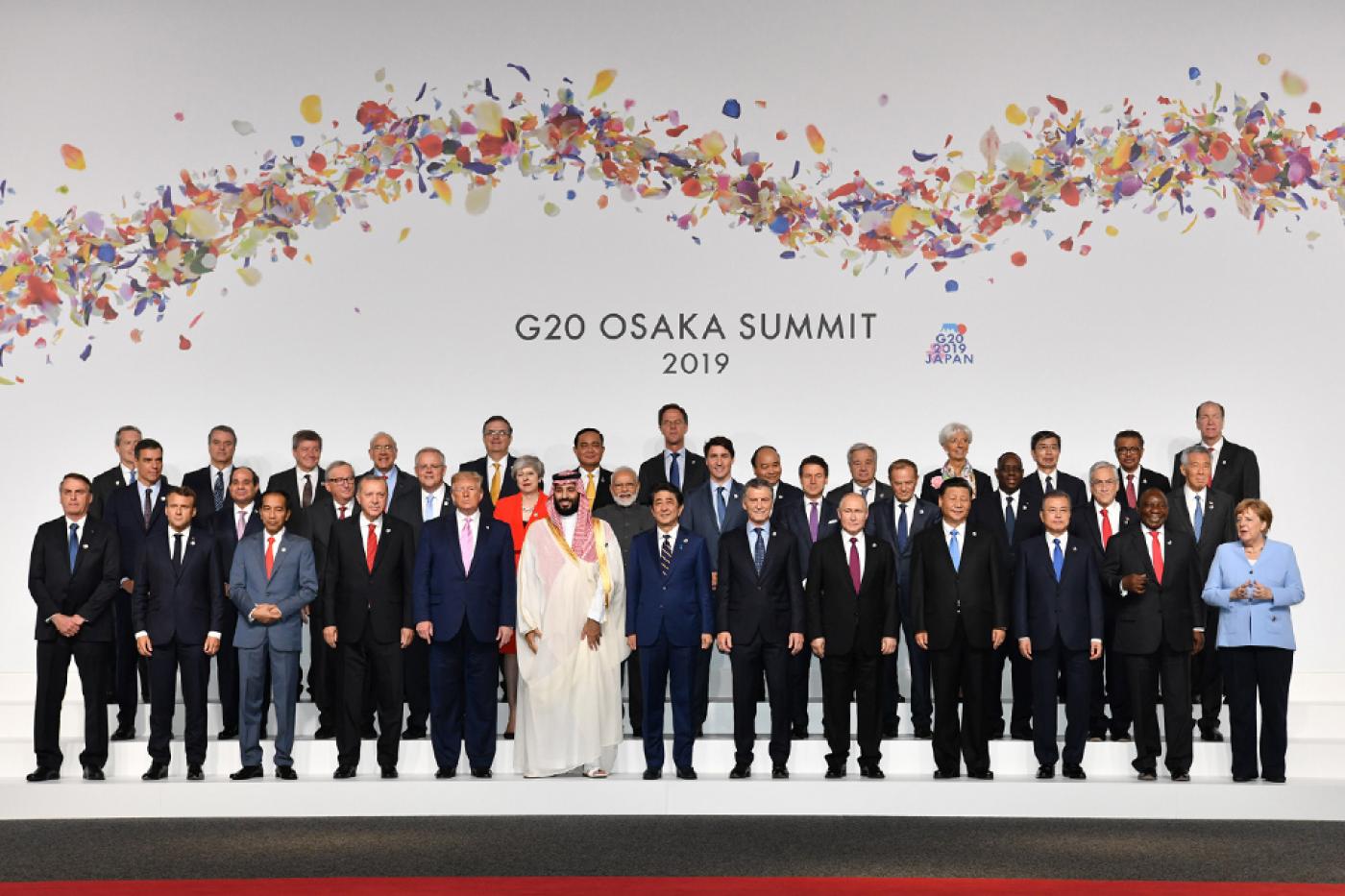 Saudi crown prince stands with Trump in G20 photo days after UN Khashoggi  report | Middle East Eye