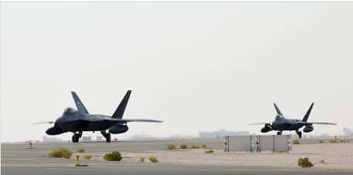 أمريكا تنشر مقاتلات F-22 Raptor في قطر