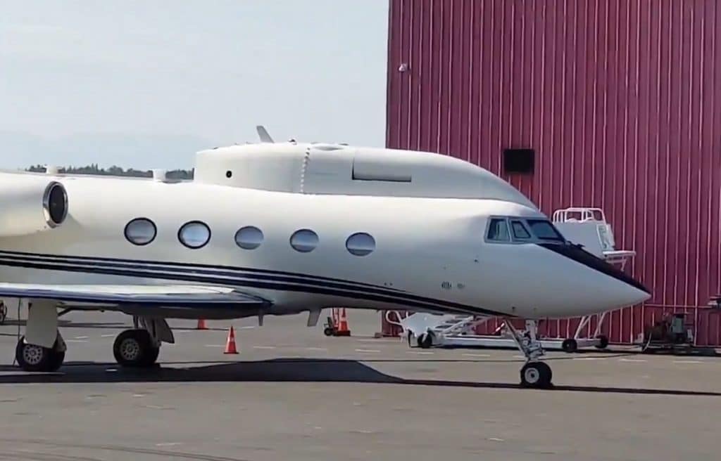 رصد طائرة Gulfstream المعدلة في  ألاسكا..فيديو