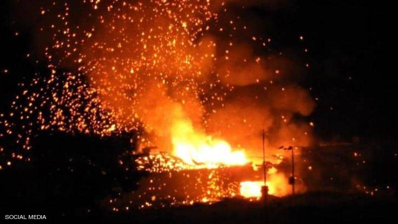 إنفجارات  غامضة وعنيفة تهز قاعدة عسكرية شمالي قبرص