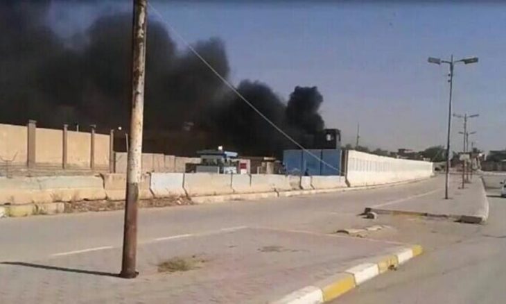 طائرة مسيرة وراء حريق مخزن أسلحة للحشد في العراق
