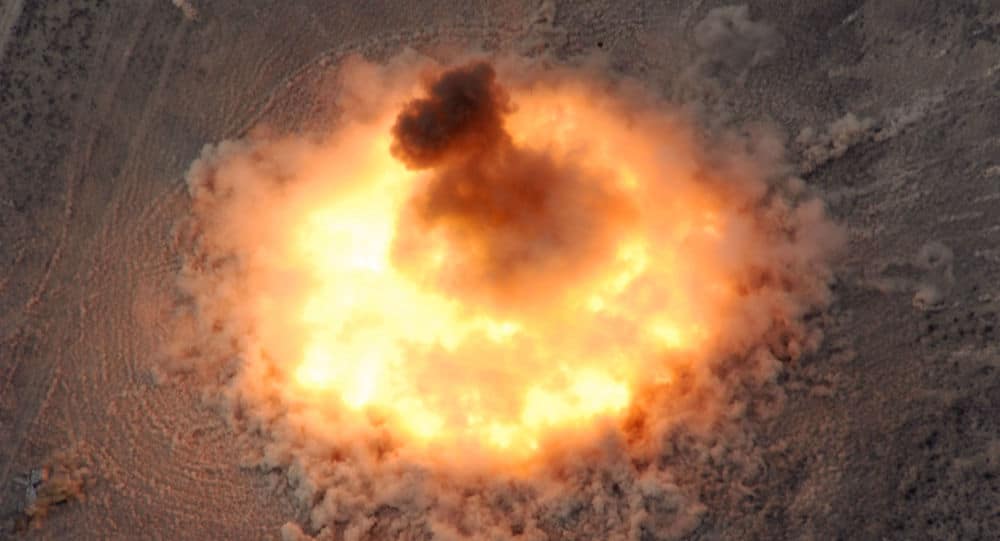 إنفجار مذهل لقنبلة مجهولة في سوريا ..فيديو
