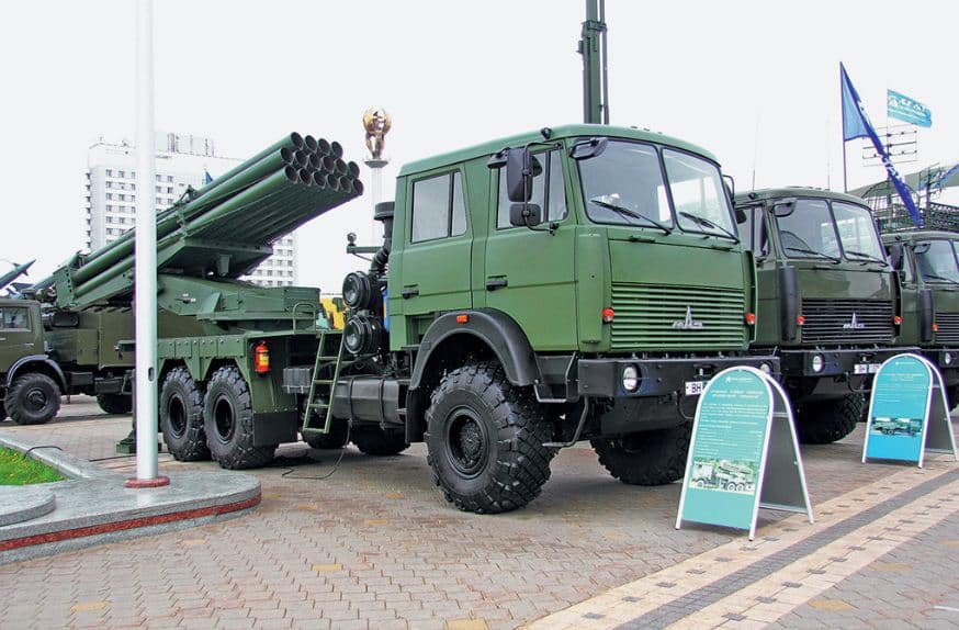 Uragan-M نظام إطلاق صاروخي تعديل بيلاروسي 