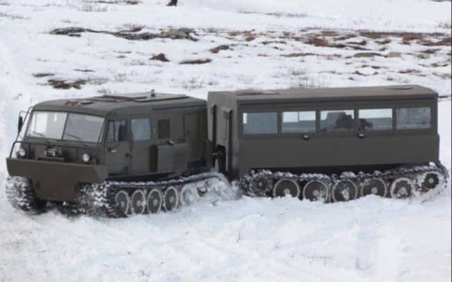 Ruslanحاملة شاحنات روسية مفصلية لجميع التضاريس