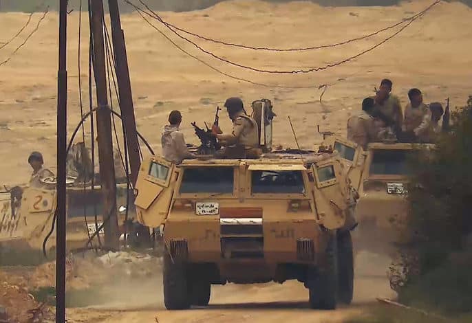 الجيش المصري يعلن مقتل 19 متطرفاً في عمليات برية و جوية بسيناء