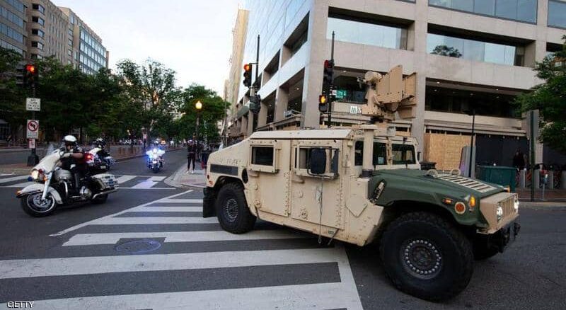 الجيش الأمريكي ينتشر في شوارع العاصمة واشنطن لحمايتها