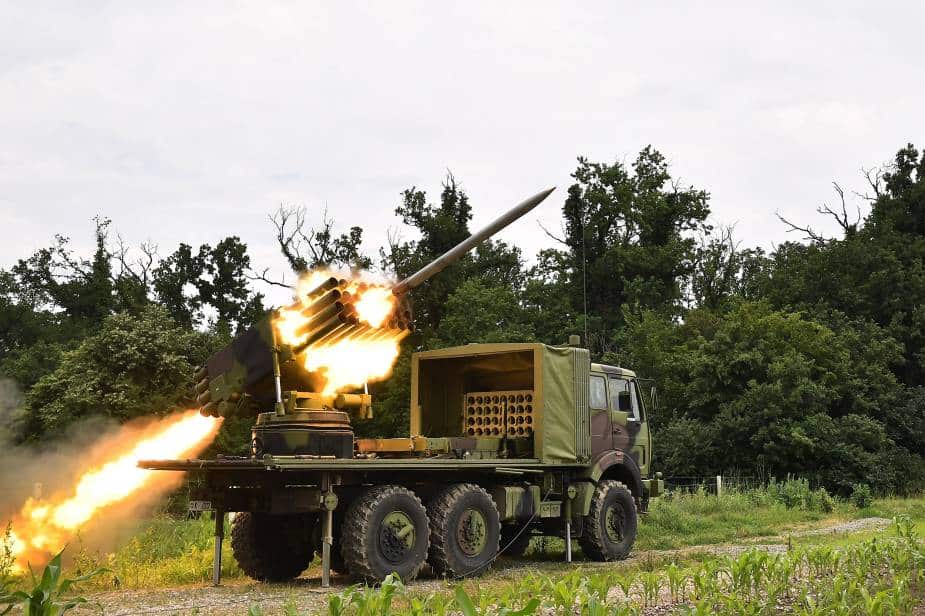 الجيش الصربي يتسلم أنظمة Oganj الصاروخية الجديدة