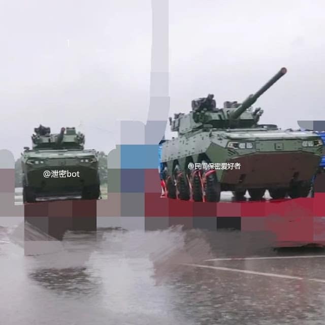  الصين تطور دبابة ذات عجلات