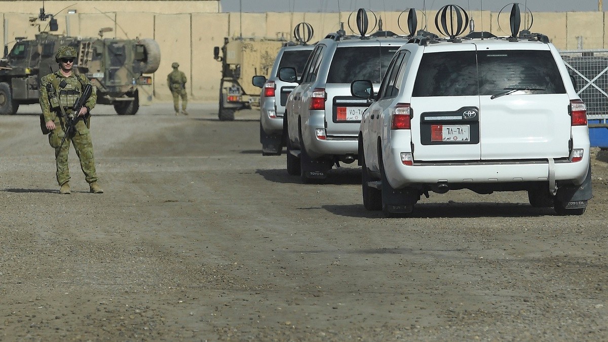 القوات الأمريكية تنسحب من قاعدة التاجي العراقية