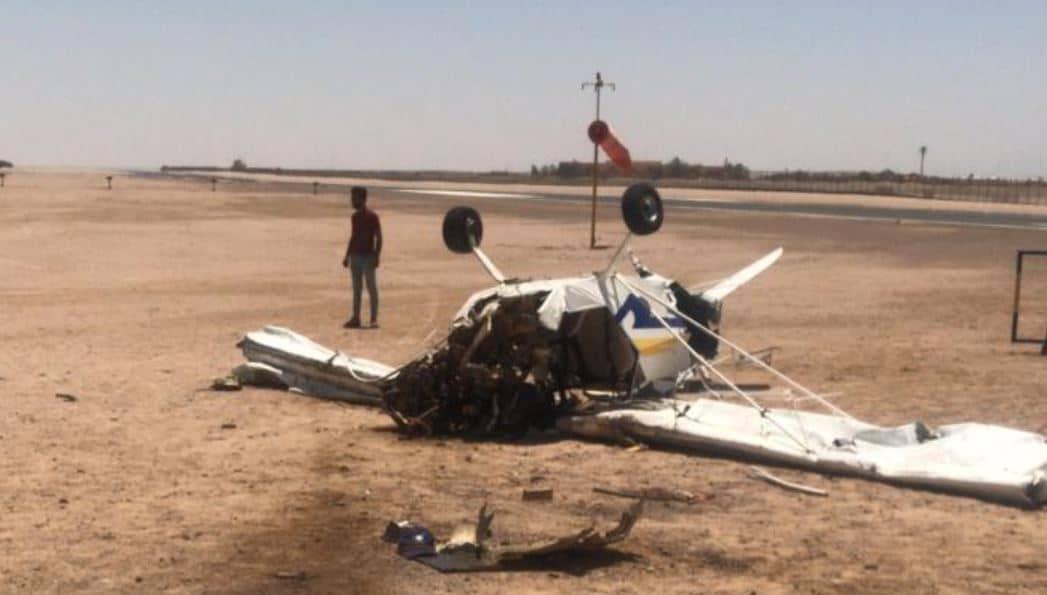 سقوط طائرة تدريب مصرية ومصرع قائديها