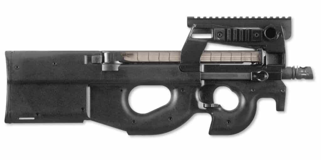 FN P90 سلاح فردي شخصي دفاعي خفيف من النوع الرشاش وهذه مميزاته