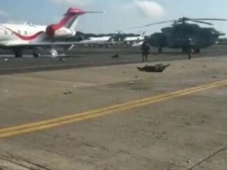 فيديو مرعب يظهر هبوط الطائرة المكسيكية من طراز Mi-17