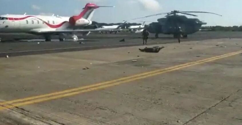 التقاط فيديو مرعب يظهر هبوط الطائرة المكسيكية من طراز Mi-17