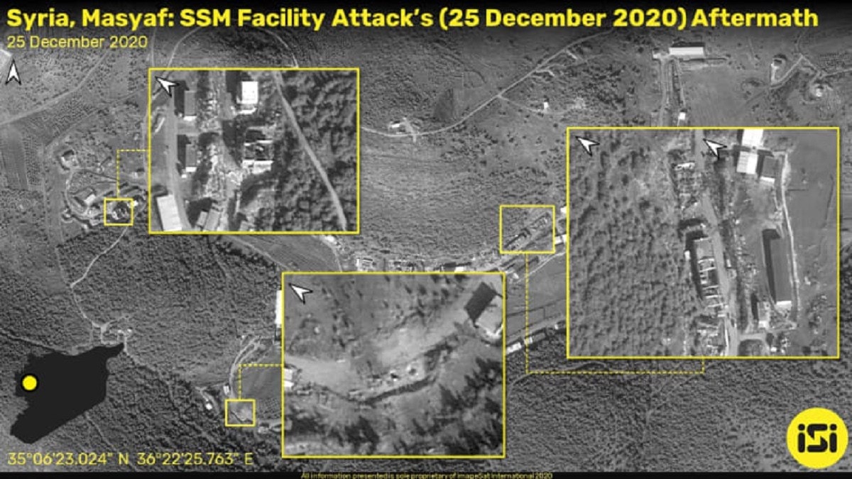 ما هي الأهداف التي قصفتها الطائرات الإسرائيلية في سوريا ؟صور فضائية توضح