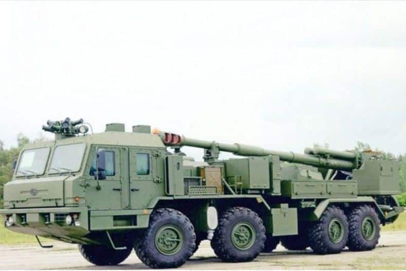 مدفع مالفا 2S43 الروسي جديد مثبت على شاحنة.. تعرف مميزاته