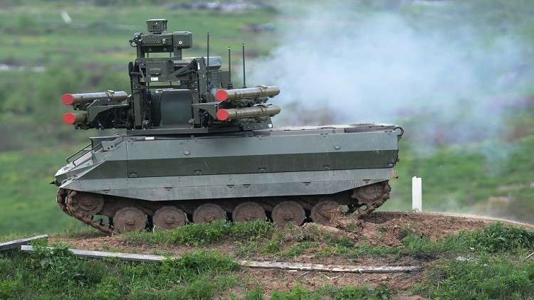 روسيا تطلق أول دبابة مسيرة آلياً في معركة حقيقية بعد إختباراها في الحرب السورية
