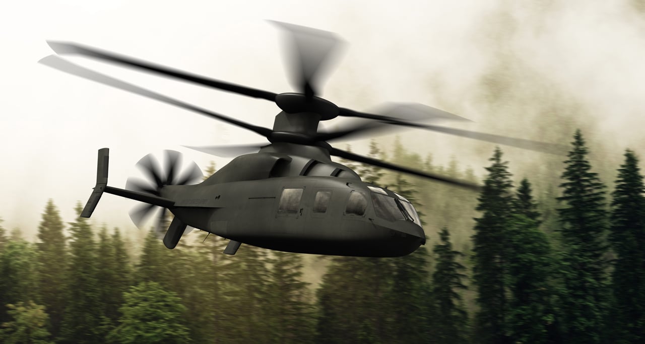 شركة سيكورسكي تطلق فيديو جديد لطائرة هليكوبتر Defiant X