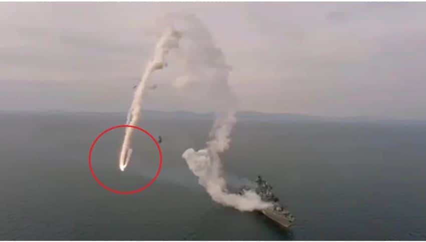 اختبار سلاح البحرية الروسية ينتهي بالفشل بعد فشل صاروخ كروز..فيديو