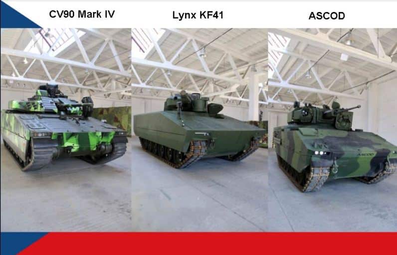الجيش التشيكي يختبر ثلاث مركبات مدرعة مجنزرة جديدة لتحل محل BVP-2 القديمة