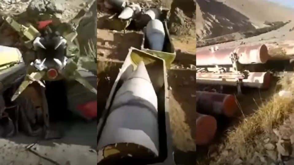 طالبان تعثر على عشرات الصواريخ الباليستية في وادي بنجشير..فيديو