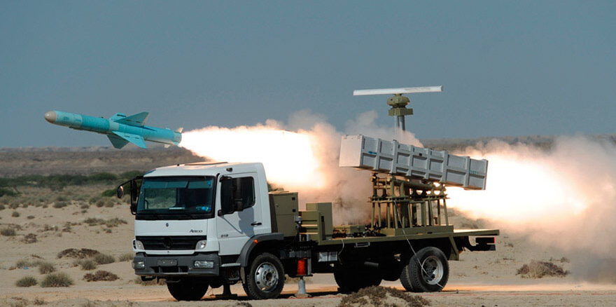 Firing_Nasr-1_Missile_from_a_truck_launcher