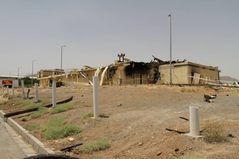 منشأة الحرس الثوري التي تعرضت لحريق الأحد قاعدة صواريخ سرية