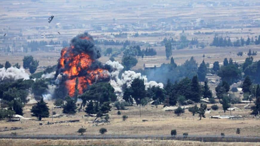 طائرات تقصف مواقع للجيش السوري في القنيطرة