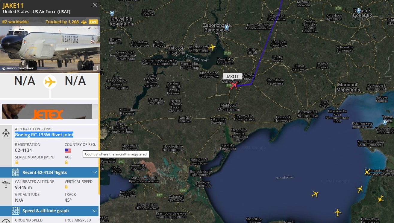 طائرة تجسس أمريكية تدخل المجال الجوي الأوكراني بعد نشر روسيا منظومة بوك