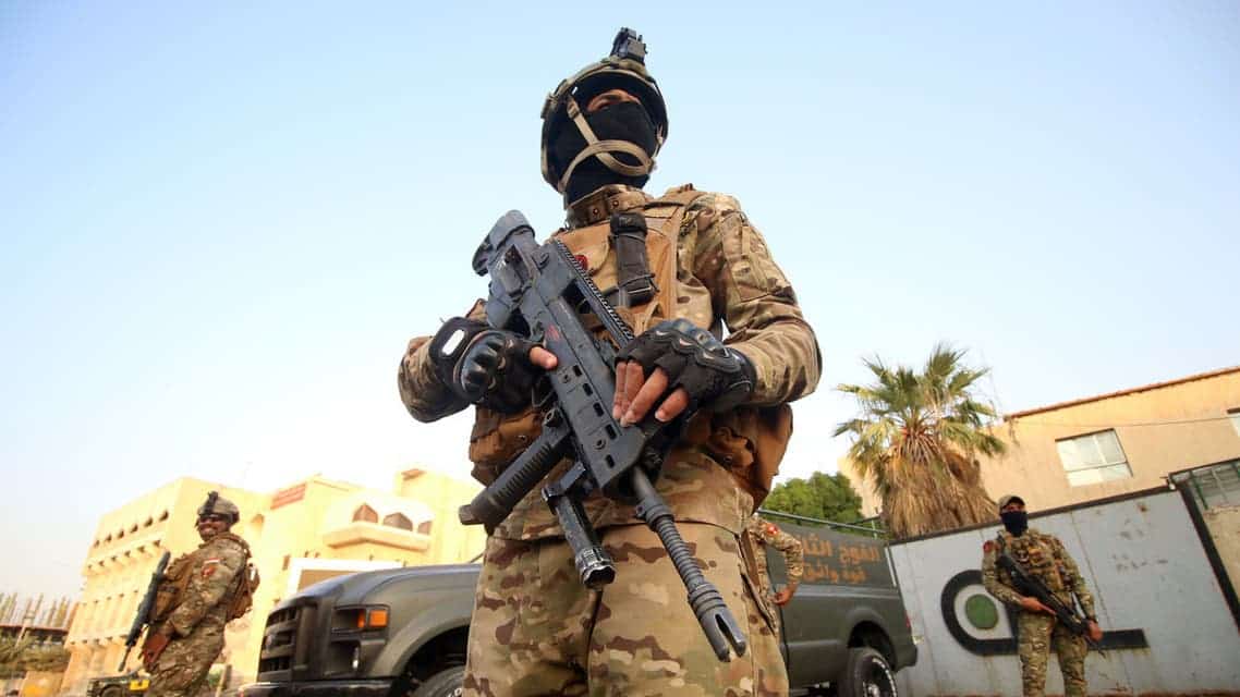استهداف قاعدة أمريكية في مطار بغداد بالطائرات المسيرة
