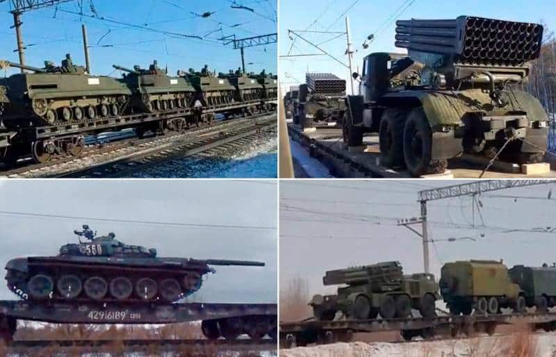روسيا تقل قوات ضخمة من سيبيريا باتجاه الحدود الغربية