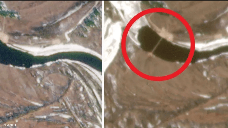 صور أقمار اصطناعية تكشف "خدعة روسيا" وترصد "جسر بوتن السري"
