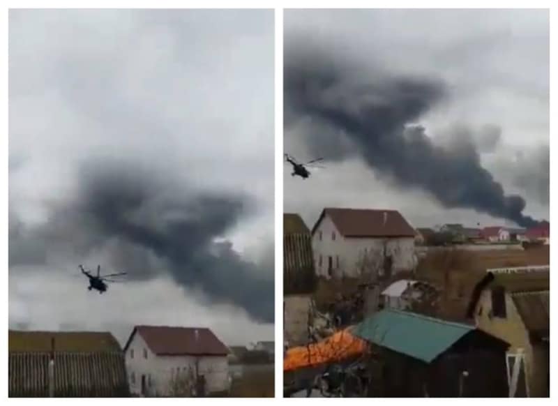 المروحيات الروسية تحلق فوق كييف..تعرف على حصيلة “الأهداف” التي دمرتها روسيا ..فيديو