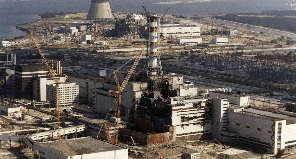 تدمير أحد مختبرات محطة تشيرنوبل النووية