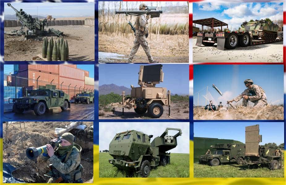 قائمة الأسلحة والمركبات التي سلمتها الولايات المتحدة بالفعل إلى أوكرانيا