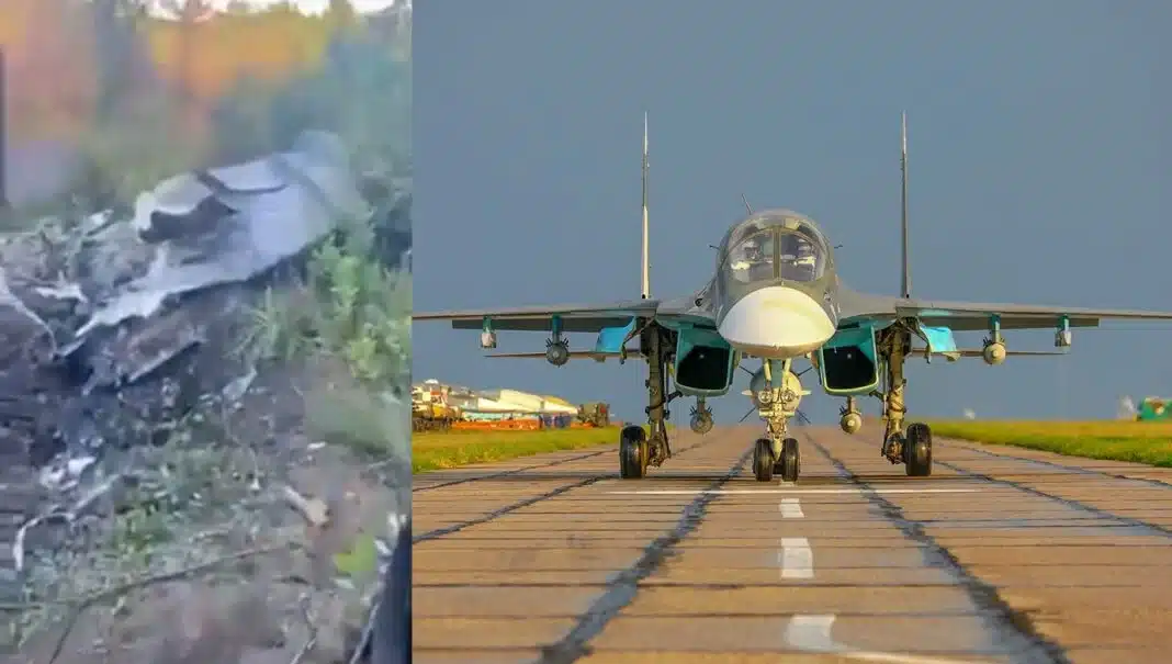 الجيش الأوكراني يدعي إسقاط طائرة روسية من طراز Su-34.. فيديو