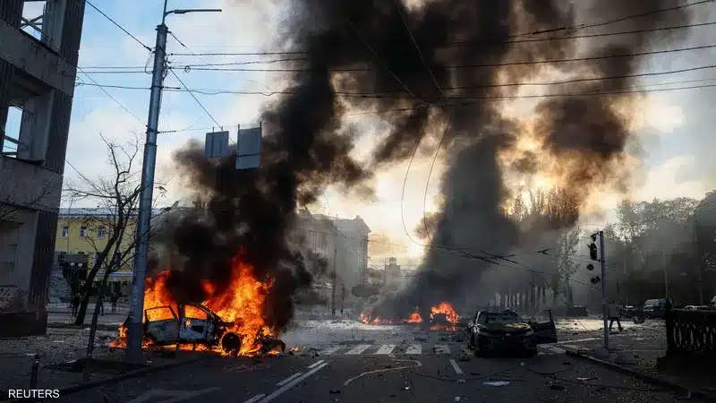 انفجارات ضخمة في كييف طالت مكتب الرئيس الأوكراني ..تفاصيل الميدان