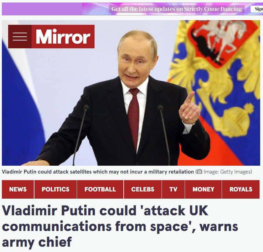 موسكو  قادرة على مهاجمة بريطانيا من الجو وعزلها عن العالم