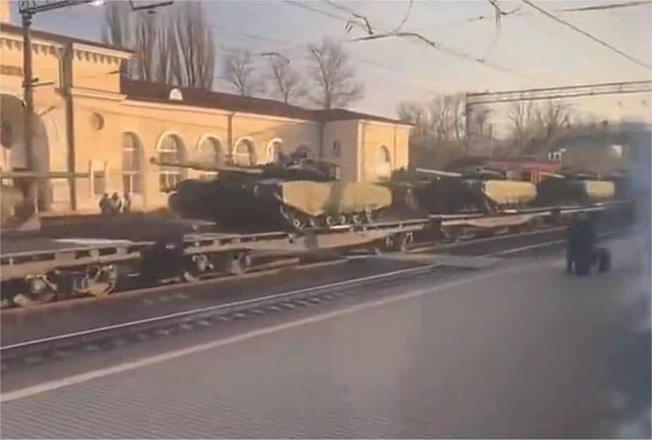 المزيد من الدبابات الروسية الجديدة تتجه إلى أوكرانيا ..فيديو