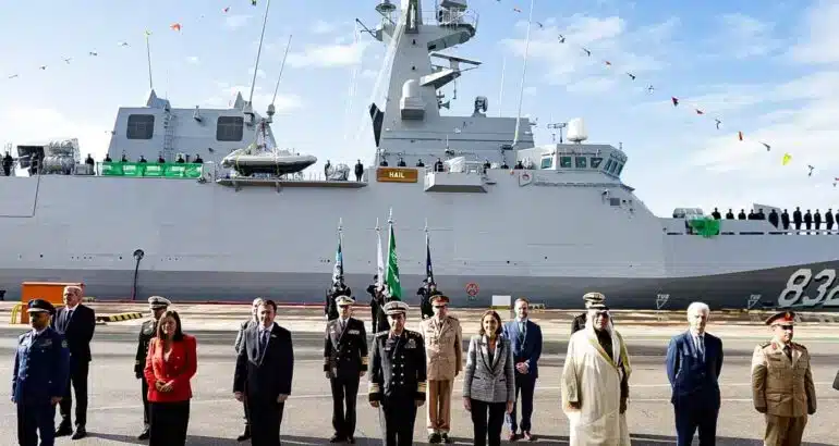 البحرية الملكية السعودية تتسلم طراد حائل HMS HAIL من اسبانيا