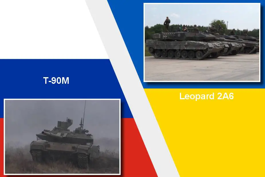بالفيديو ..مقارنة مفصلة بين دبابات ليوباردو 2A6 ودبابة T-90