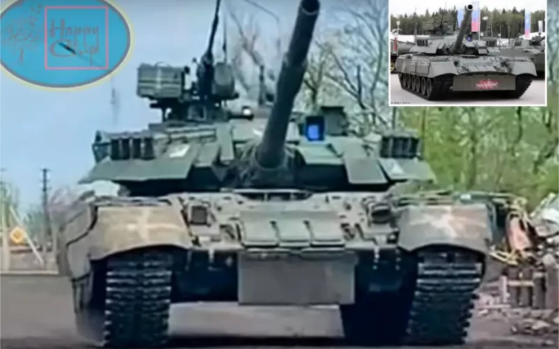 الدبابة الروسية T-80UE-1 النادرة تقع في أيدي الجيش الأوكراني