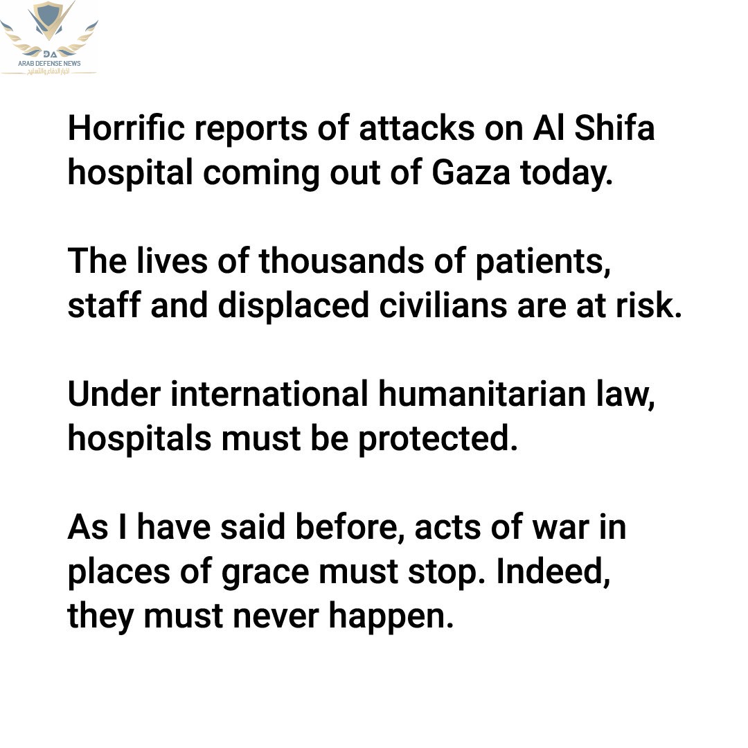 قصف عنيف على مستشفى الشفاء وسط غ.زة ومخاوف من مقب.رة جماعية داخله